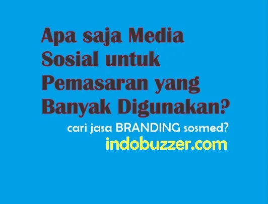 Apa saja Media Sosial untuk Pemasaran yang Banyak Digunakan?