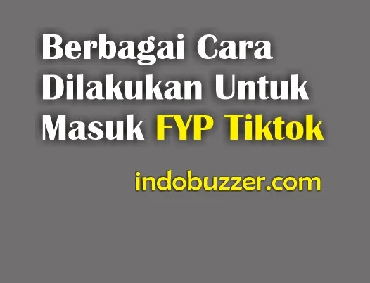 Berbagai Cara Dilakukan Untuk Masuk FYP Tiktok