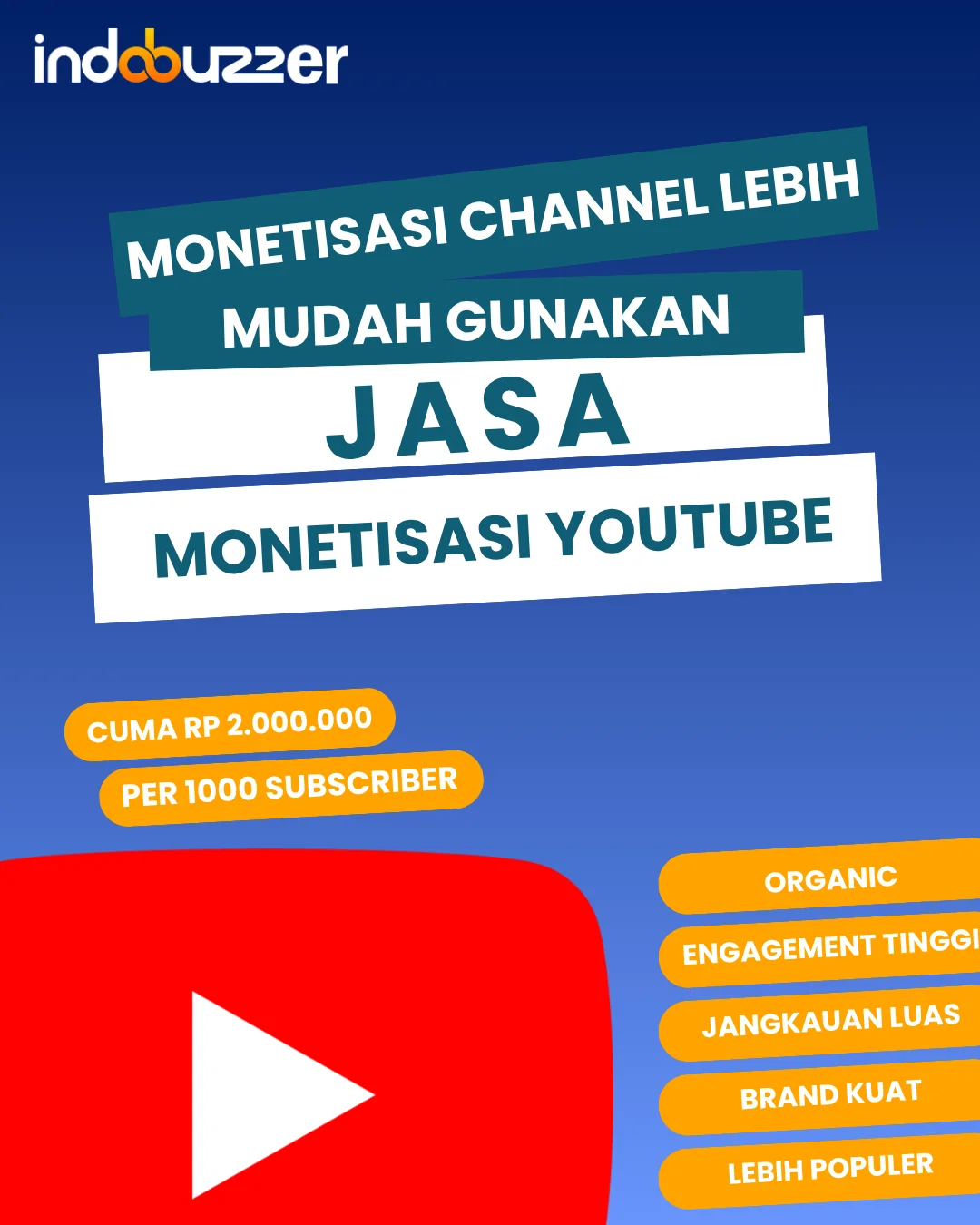 Monetisasi Channel Lebih Mudah Dengan Jasa Monetisasi Youtube